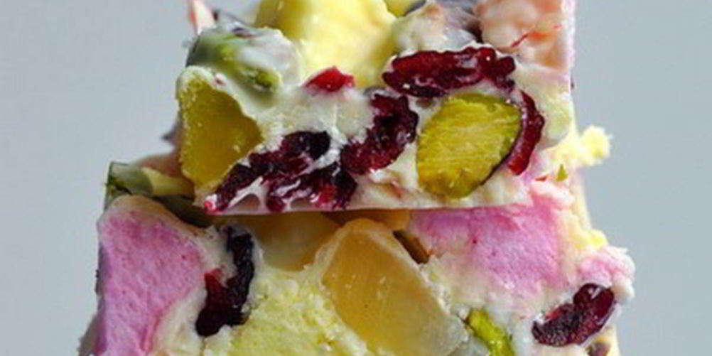 Рецепт десерта каменистая дорога из белого шоколада