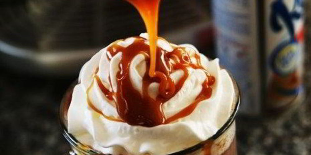 Рецепт карамельно-соленого горячего шоколад