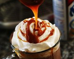 Карамельно-соленый горячий шоколад