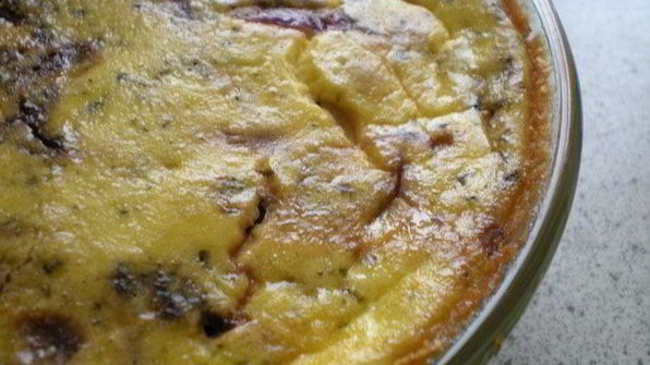 клафути с красным луком