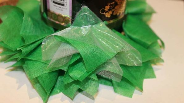 елка из шампанского и конфет