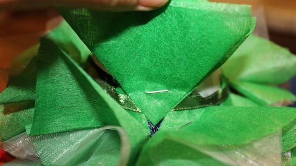 елка из шампанского и конфет