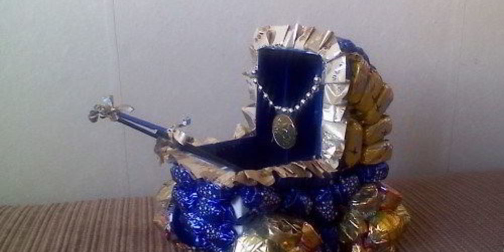 Рецепт коляски из конфет