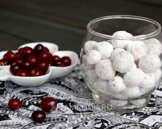 Конфеты клюква в сахаре