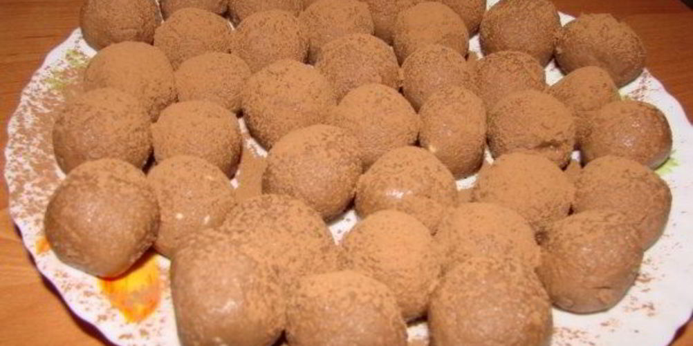 Рецепт трюфельных конфет из малютки