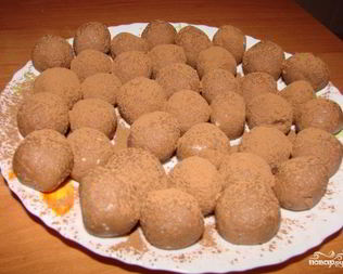 Трюфельные конфеты из малютки