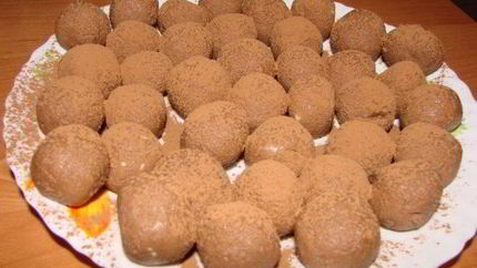 Трюфельные конфеты из малютки