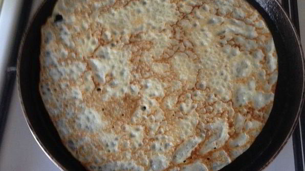 блинный тортик с кремом из апельсинов и сгущенки