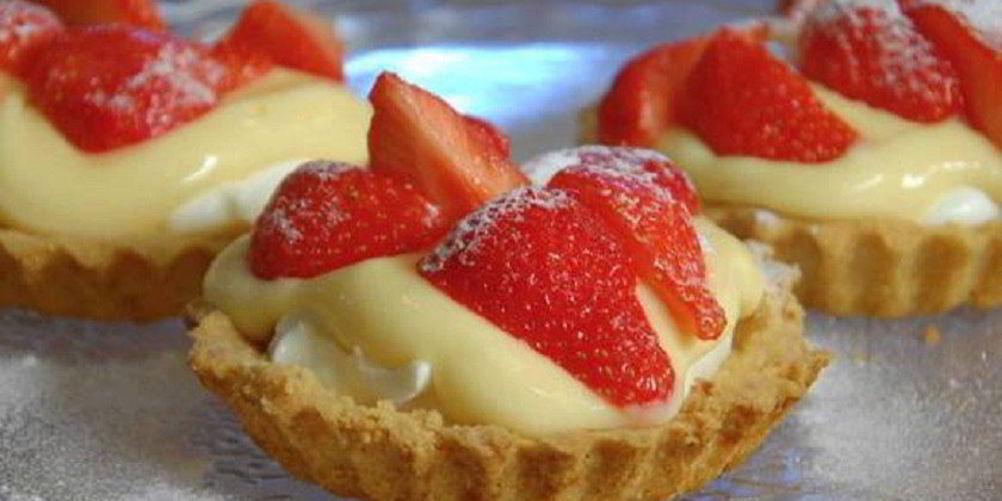 Рецепт корзинок с кремом