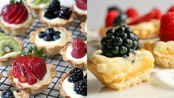 корзинки с кремом