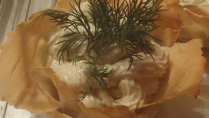 Корзиночки с кремом из авокадо