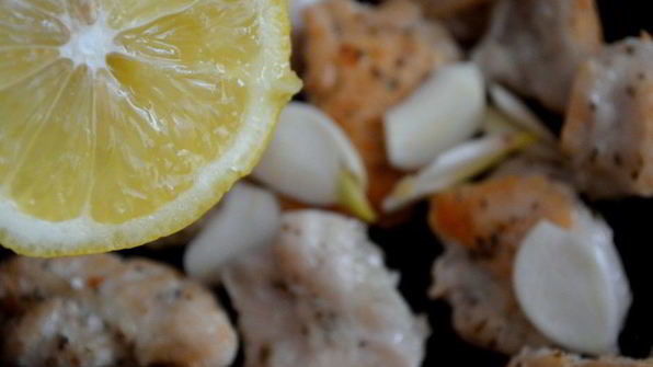 курица по-китайски с грибным кремом