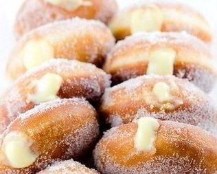 Пончики с заварным лимонным кремом