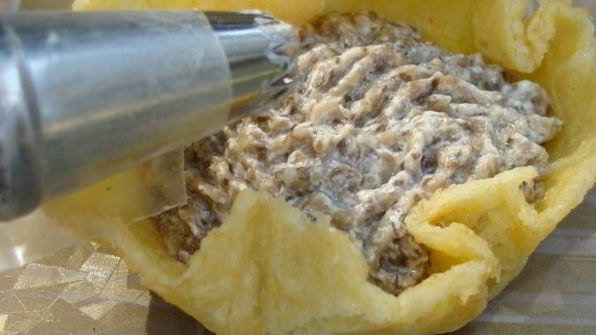 сырные трубочки с кремом