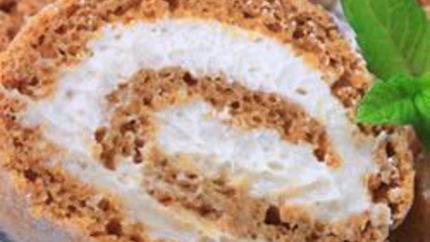 Тыквенный рулет со сливочным кремом