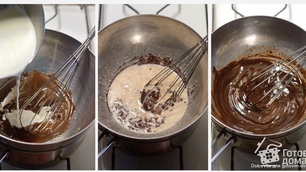 взбитый шоколадный крем-ганаш