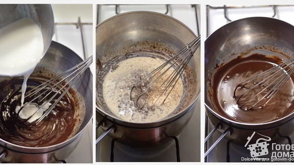 взбитый шоколадный крем-ганаш