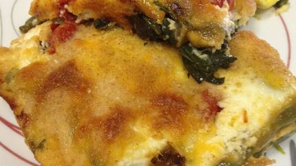 Яйца со шпинатом запеченные в кремовом соусе