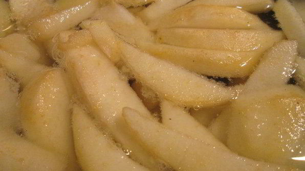 миндально-шоколадные груши в тесте фило