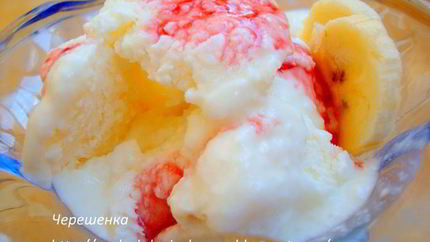 Дынно-банановое мороженое