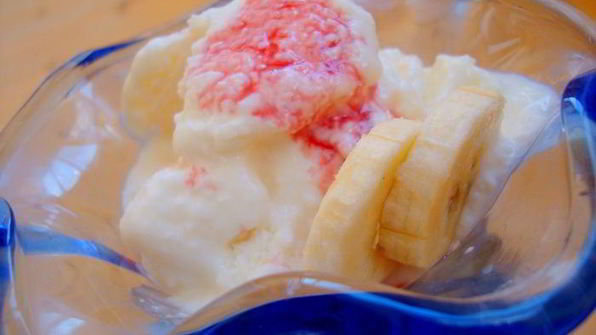 дынно-банановое мороженое