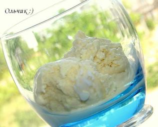 Грушевое мороженое с апельсиновым флером