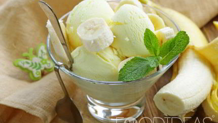 Мороженое из банана и молока