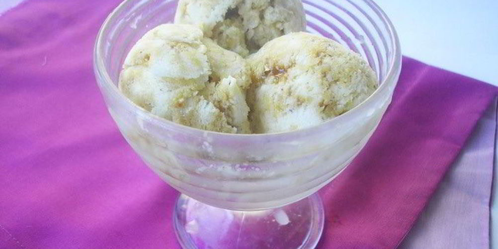 Рецепт мороженого на вьетнамском йогурте с грильяжем