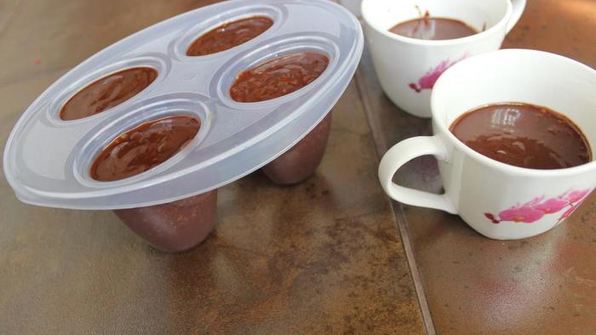 шоколадный десерт-мороженое