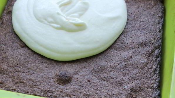 брауни с муссом из маршмеллоу