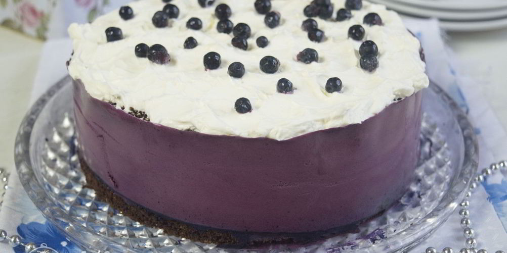 Рецепт черничного муссового торта