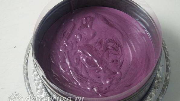 черничный муссовый торт