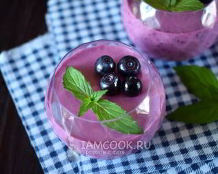 Десерт Черничный мусс