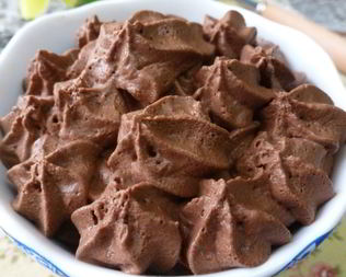 Крем-мусс из шоколада и воды