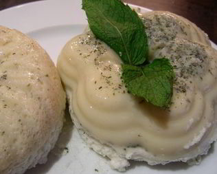 Легкий мятно-лимонный мусс-желе