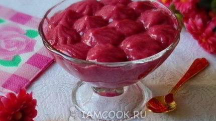 Мусс из малины и ежевики