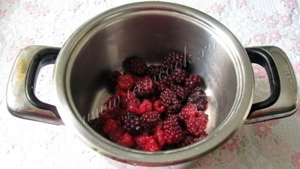 мусс из малины и ежевики