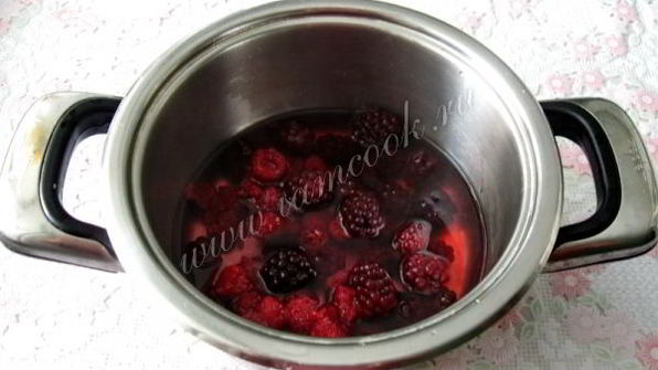 мусс из малины и ежевики