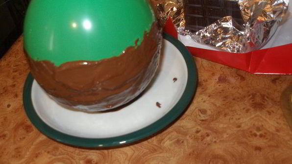 пасхальные шоколадные яйца с творожным муссом