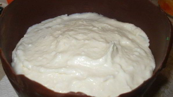 пасхальные шоколадные яйца с творожным муссом