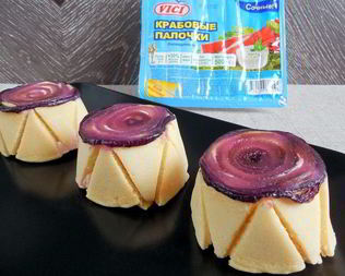 Шарлотт с крабовым муссом