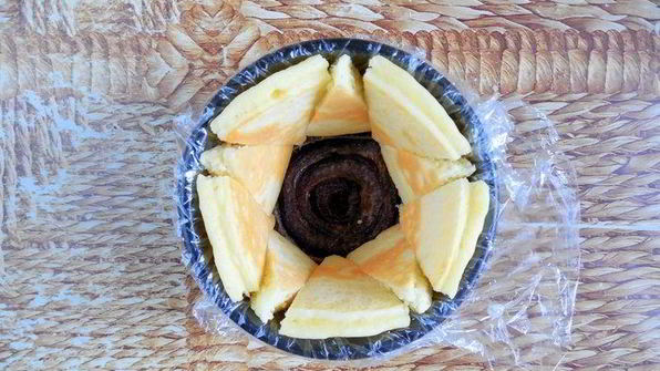 шарлотт с крабовым муссом