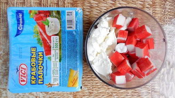 шарлотт с крабовым муссом