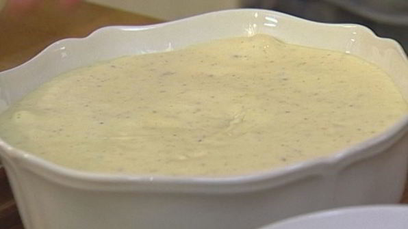 сливочный мусс с медом и шоколадом