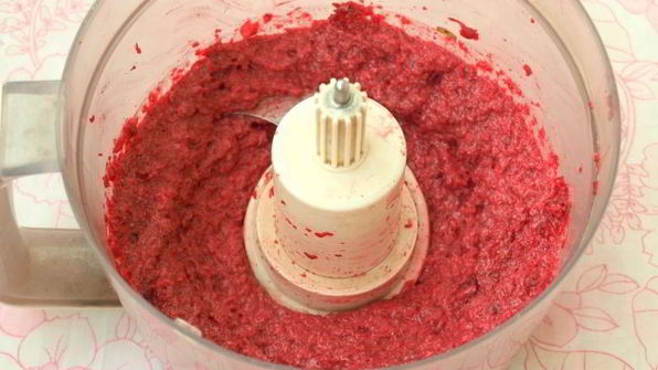 свекольный мусс с брынзой