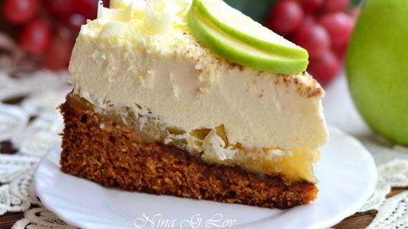 торт-мусс медово-яблочный