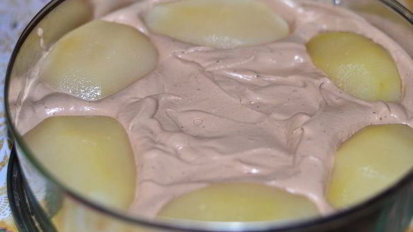 торт-мусс шоколадно-грушевый