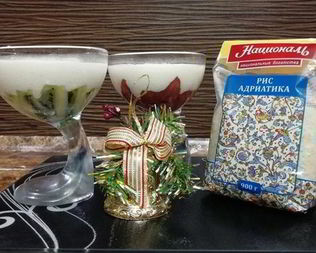 Нежный рисово-творожный десерт