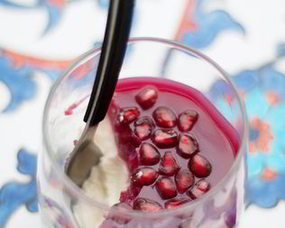 Панна-котта с гранатом