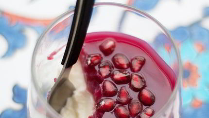 Панна-котта с гранатом